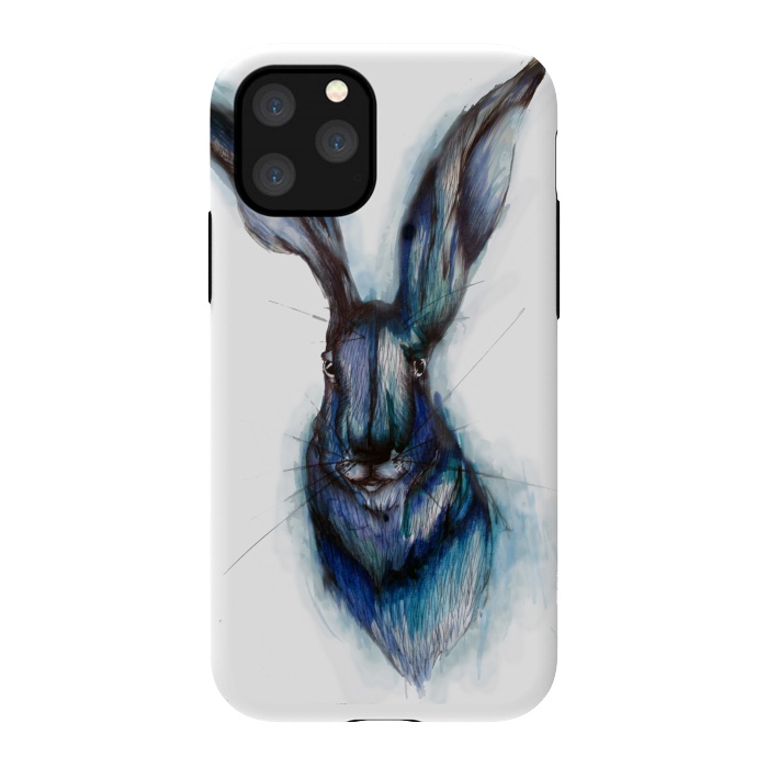 iPhone 11 Pro StrongFit Blue Hare by ECMazur 