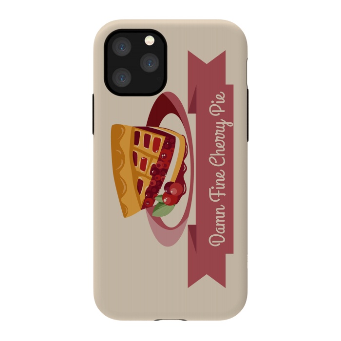 iPhone 11 Pro StrongFit Twin Peaks Cherry Pie by Alisterny