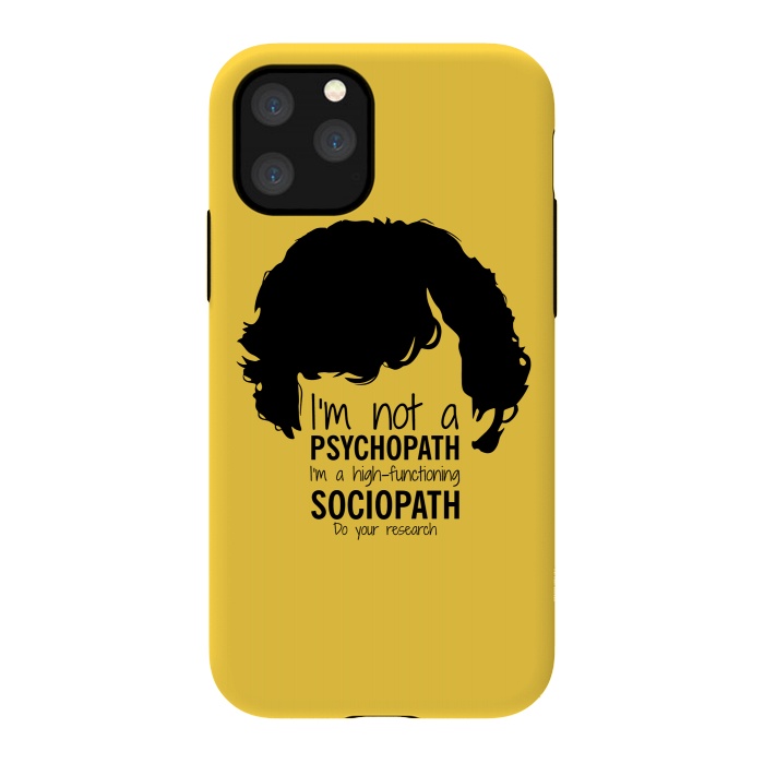 iPhone 11 Pro StrongFit Sherlock Holmes High Functioning Sociopath by Alisterny