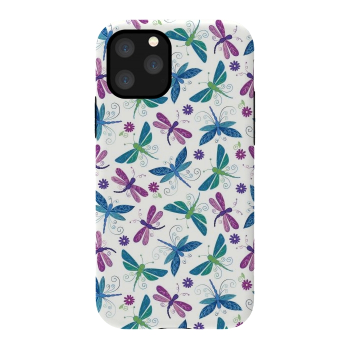 iPhone 11 Pro StrongFit Dragonflies by TracyLucy Designs