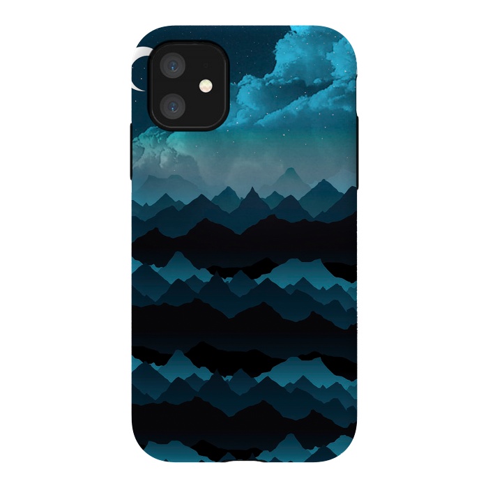 iPhone 11 StrongFit Midnight Blue by Elizabeth Dioquinto
