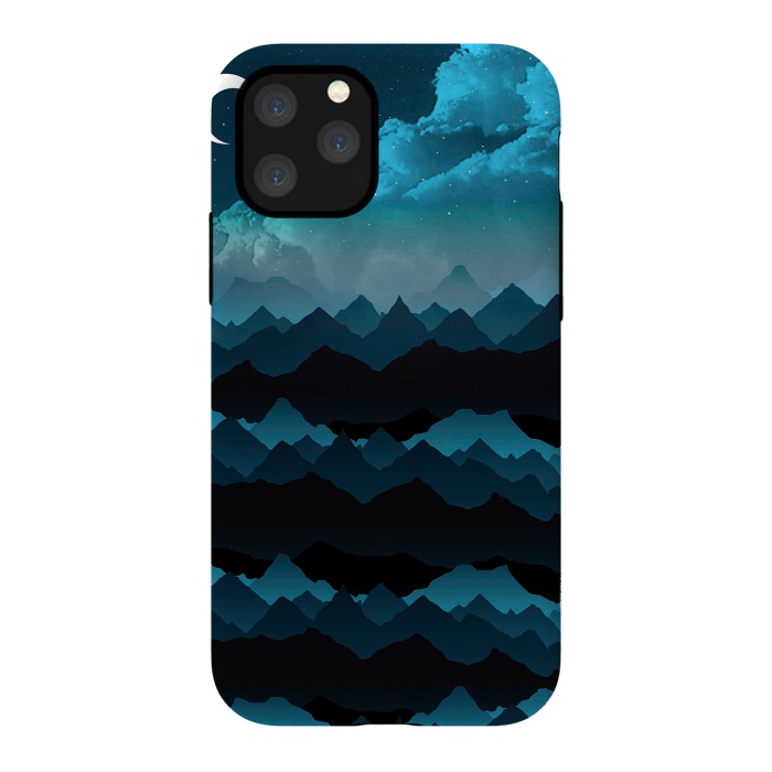 iPhone 11 Pro StrongFit Midnight Blue by Elizabeth Dioquinto