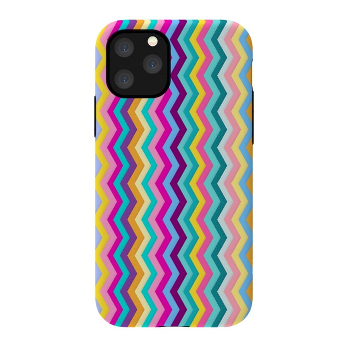 iPhone 11 Pro StrongFit Zigzag by Elizabeth Dioquinto