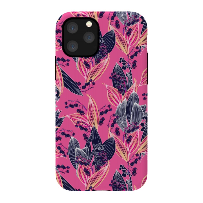 iPhone 11 Pro StrongFit Acidic Floral by Victoria Krupp-Rombalski