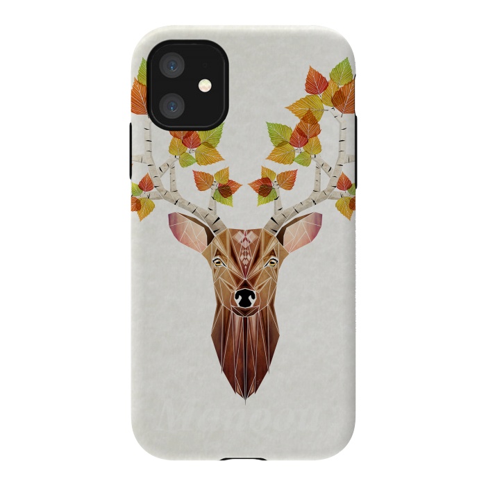 iPhone 11 StrongFit deer autumn by Manoou