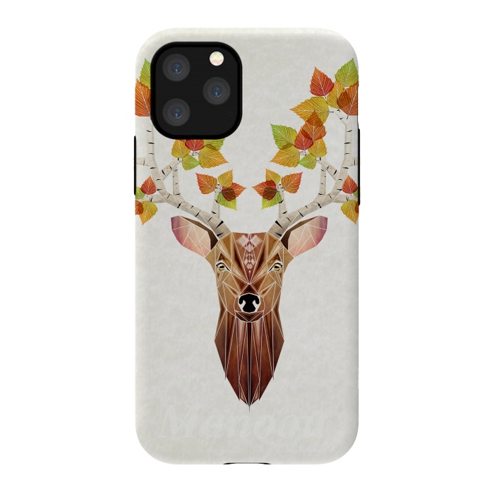 iPhone 11 Pro StrongFit deer autumn by Manoou