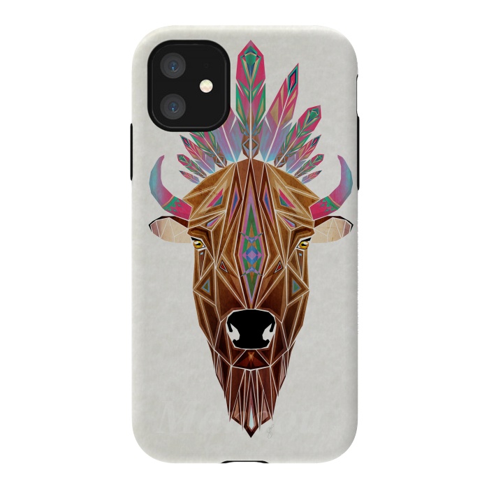 iPhone 11 StrongFit bison by Manoou