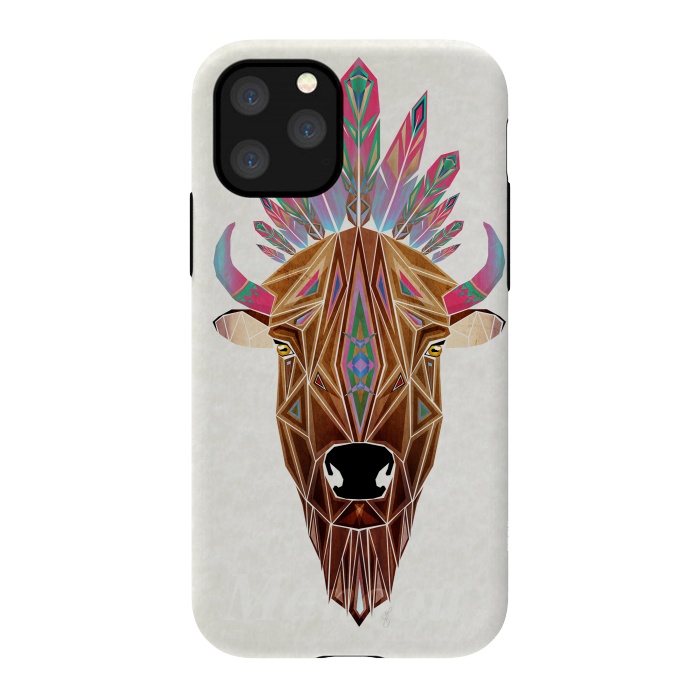 iPhone 11 Pro StrongFit bison by Manoou