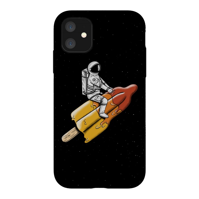 iPhone 11 StrongFit Astronaut Melted Rocket by Coffee Man