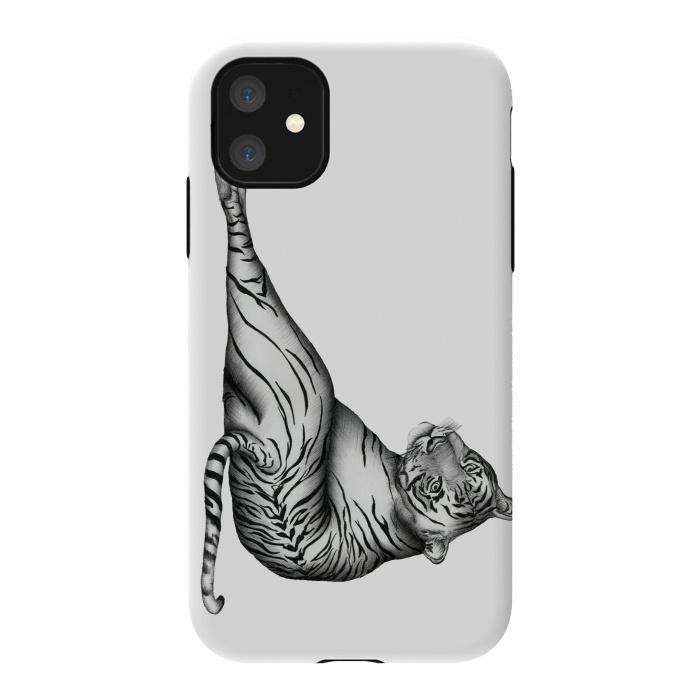 iPhone 11 StrongFit The Hunter | Tiger by ECMazur 