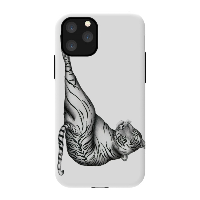 iPhone 11 Pro StrongFit The Hunter | Tiger by ECMazur 