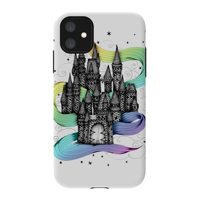 iPhone 11 StrongFit Super Magic Rainbow Dream Castle by ECMazur 