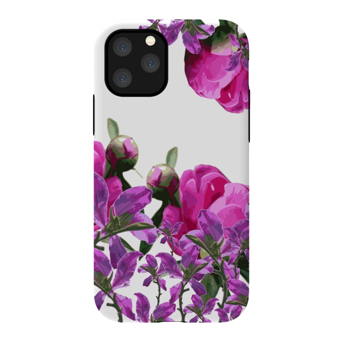 iPhone 11 Pro StrongFit Hiding Pink Flowers by Zala Farah