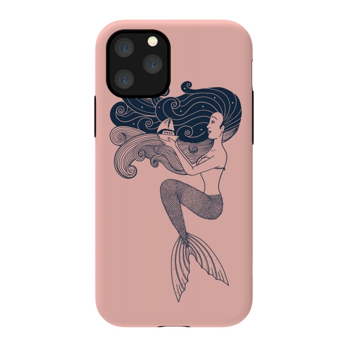 iPhone 11 Pro StrongFit Mermaid Rose by Coffee Man