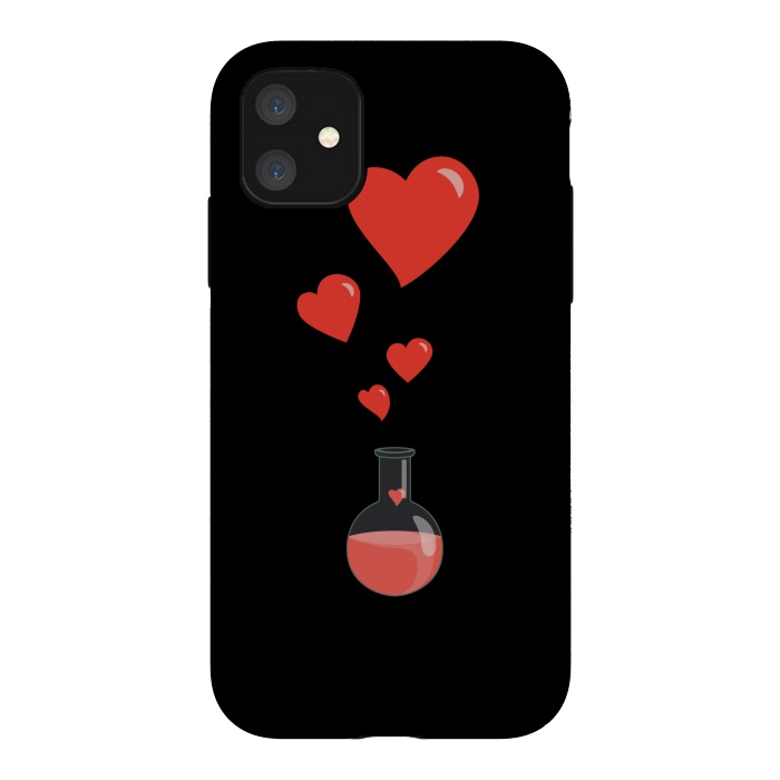 iPhone 11 StrongFit Flask Of Hearts Love Chemistry by Boriana Giormova