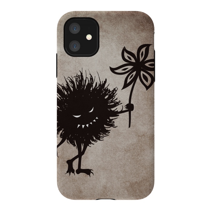 iPhone 11 StrongFit Evil Bug Gives Flower by Boriana Giormova
