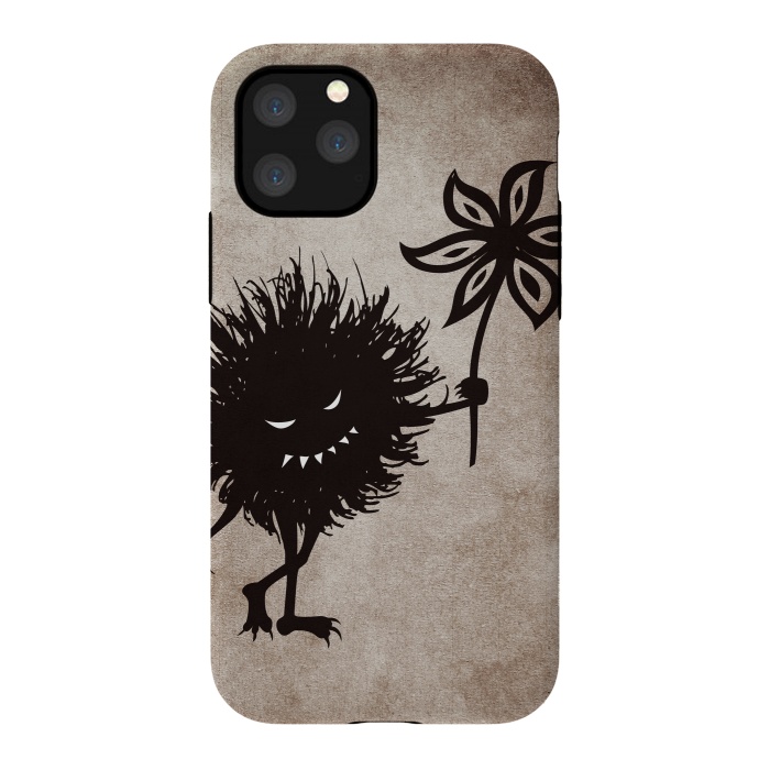 iPhone 11 Pro StrongFit Evil Bug Gives Flower by Boriana Giormova