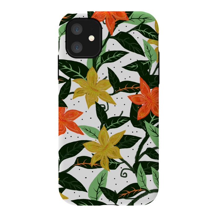 iPhone 11 StrongFit Tropical Rainforest by Uma Prabhakar Gokhale