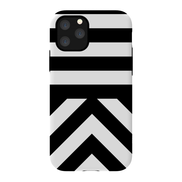 iPhone 11 Pro StrongFit Black Stripes by Caitlin Workman