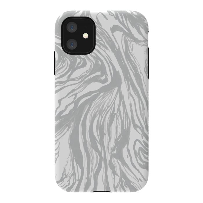 iPhone 11 StrongFit Gray Marble by Caitlin Workman