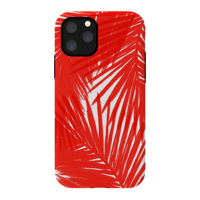 iPhone 11 Pro StrongFit Red Palms by Caitlin Workman