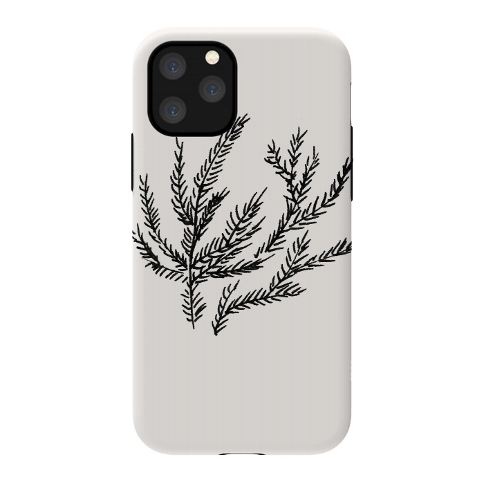 iPhone 11 Pro StrongFit Summer Coral Fern by Caitlin Workman
