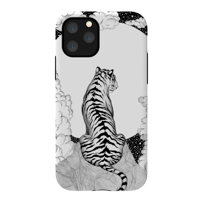 iPhone 11 Pro StrongFit Tiger Moon by ECMazur 