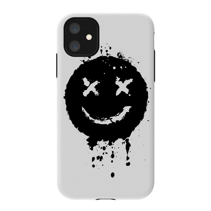 iPhone 11 StrongFit Confused Smile by Sitchko