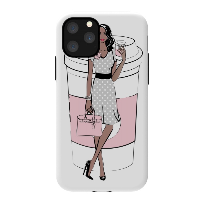 iPhone 11 Pro StrongFit Coffee Boss Babe Woman by Martina