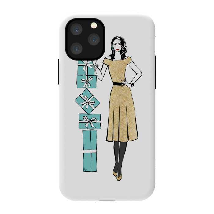 iPhone 11 Pro StrongFit Attractive young Woman with gifts by Martina
