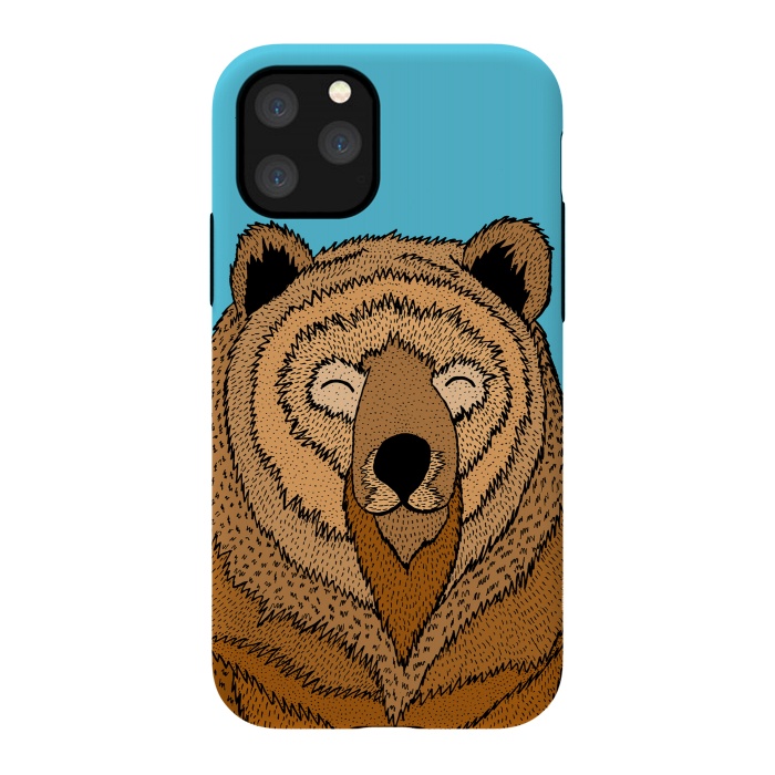 iPhone 11 Pro StrongFit Happy Bear by Steve Wade (Swade)