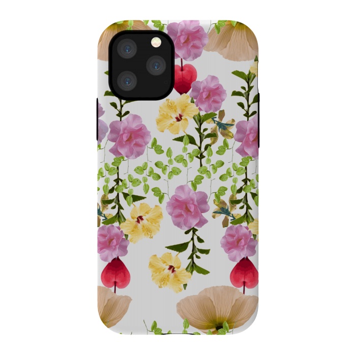 iPhone 11 Pro StrongFit Colorful Flower Collage by Zala Farah