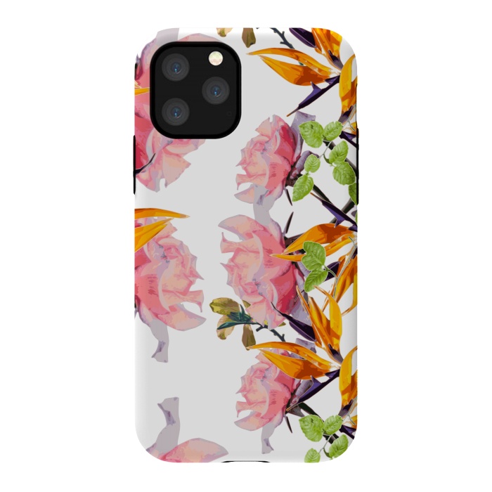 iPhone 11 Pro StrongFit Lush Watercolor Florals by Zala Farah