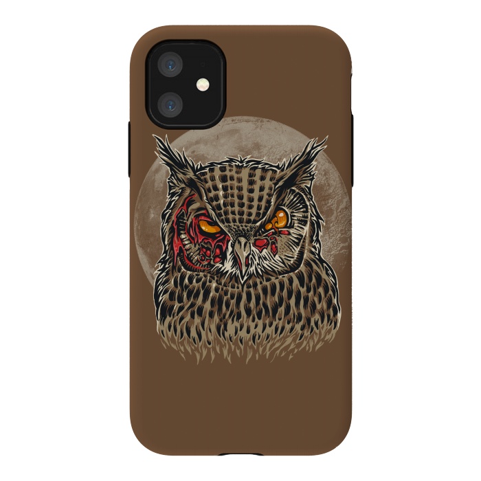 iPhone 11 StrongFit Zombie Owl by Branko Ricov