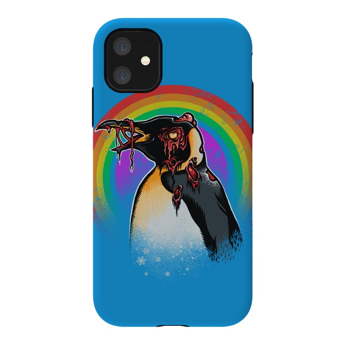 iPhone 11 StrongFit Zombie Penguin by Branko Ricov