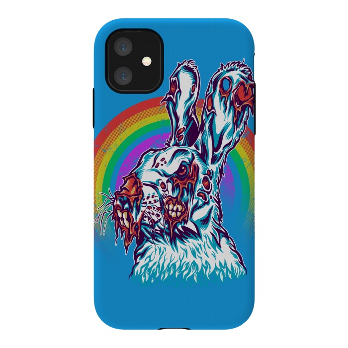 iPhone 11 StrongFit Zombie Rabbit by Branko Ricov