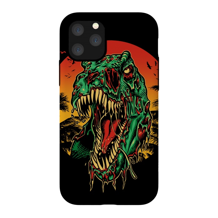iPhone 11 Pro StrongFit Zombie T-Rex by Branko Ricov