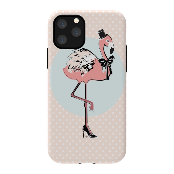 iPhone 11 Pro StrongFit Stylish Flamingo by Martina