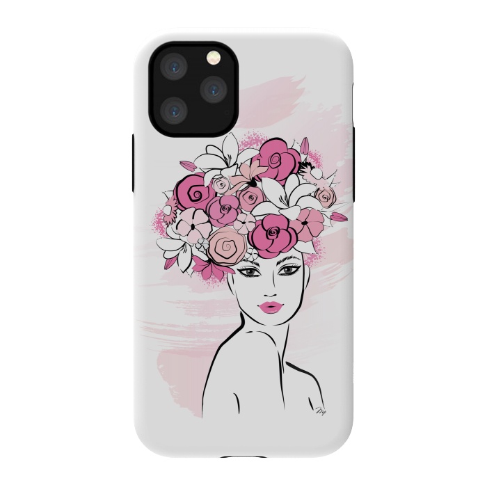 iPhone 11 Pro StrongFit Flower Crown Girl by Martina