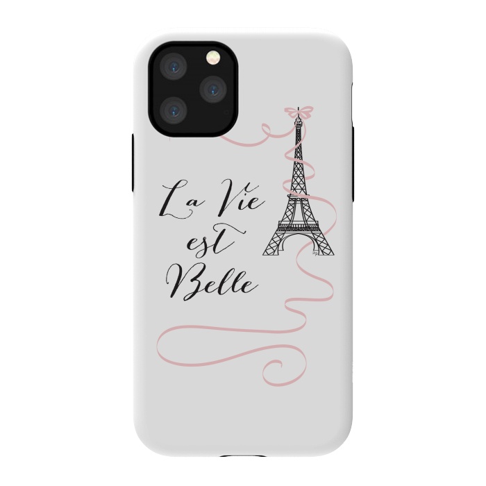 iPhone 11 Pro StrongFit Eiffel Tower Quote by Martina