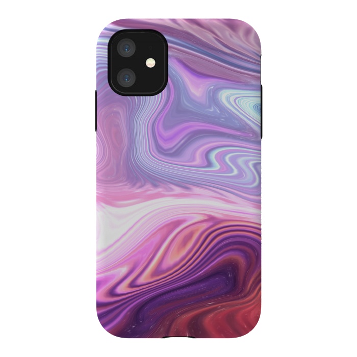 iPhone 11 StrongFit Purple Marble by Martina