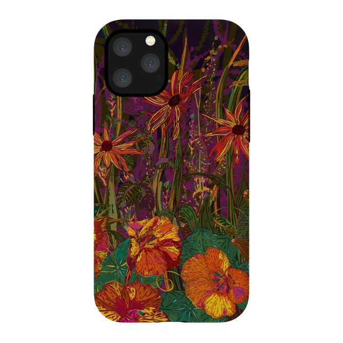 iPhone 11 Pro StrongFit Autumn Flowers by Lotti Brown