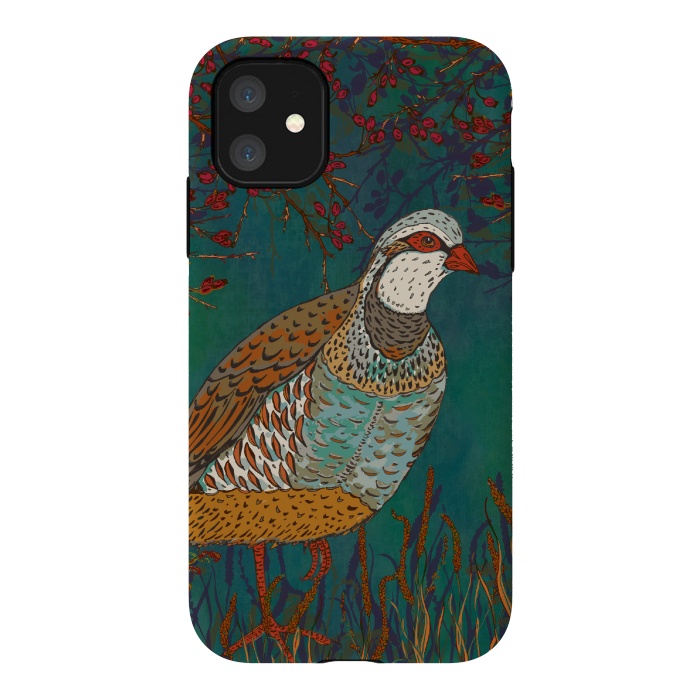 iPhone 11 StrongFit Partridge by Lotti Brown