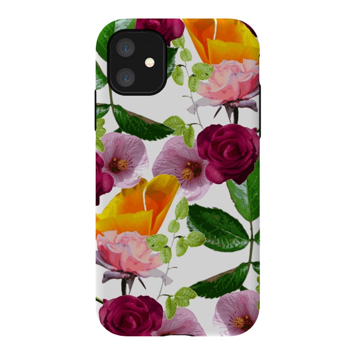 iPhone 11 StrongFit Kiddy Florals by Zala Farah