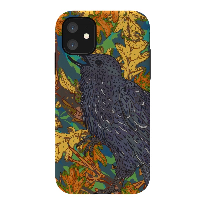 iPhone 11 StrongFit Raven and Oak by Lotti Brown