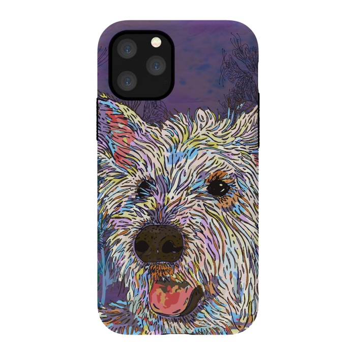 iPhone 11 Pro StrongFit West Highland Terrier (Westie) by Lotti Brown