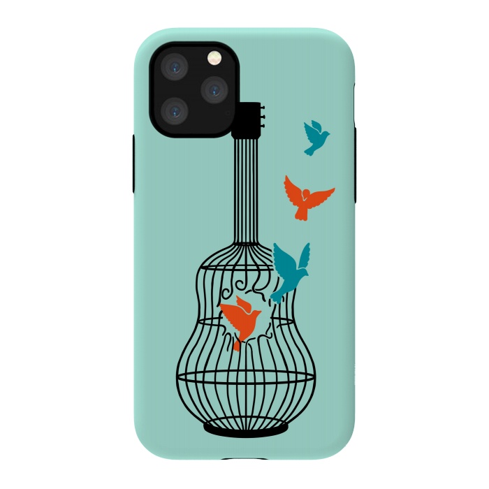 iPhone 11 Pro StrongFit freedom music green by Coffee Man