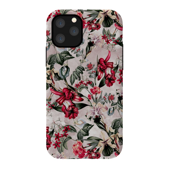 iPhone 11 Pro StrongFit Botanical Flowers IV by Riza Peker