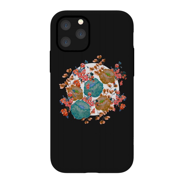 iPhone 11 Pro StrongFit Floral Stamp by Zala Farah