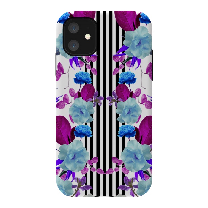 iPhone 11 StrongFit Spring Garden (Blue-Purple) by Zala Farah